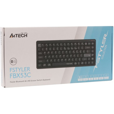 Клавіатура A4Tech FBX53C Wireless/Bluetooth UA Black (4711421001908) Вінниця - фото 7