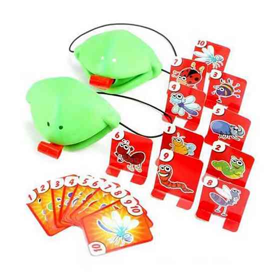 Настільна гра Жаба ловить комах 15 на 12 см зелений Київ