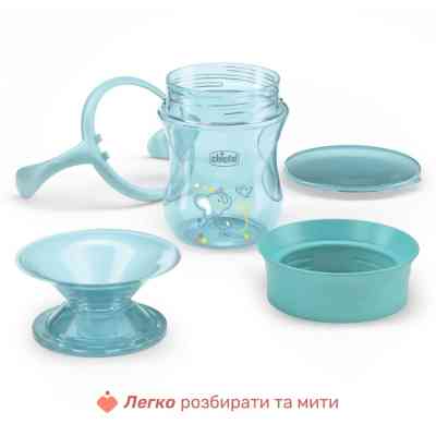 Поїльник-непроливайка Chicco Perfect Cup 200 мл. від 12 місяців (блакитна) (06951.25) Вінниця