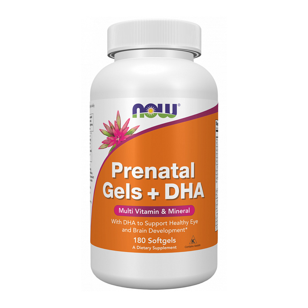 Пренатальный гель з ДГК Now Foods Prenatal Gels + DHA - 90 softgels Луцк - изображение 1