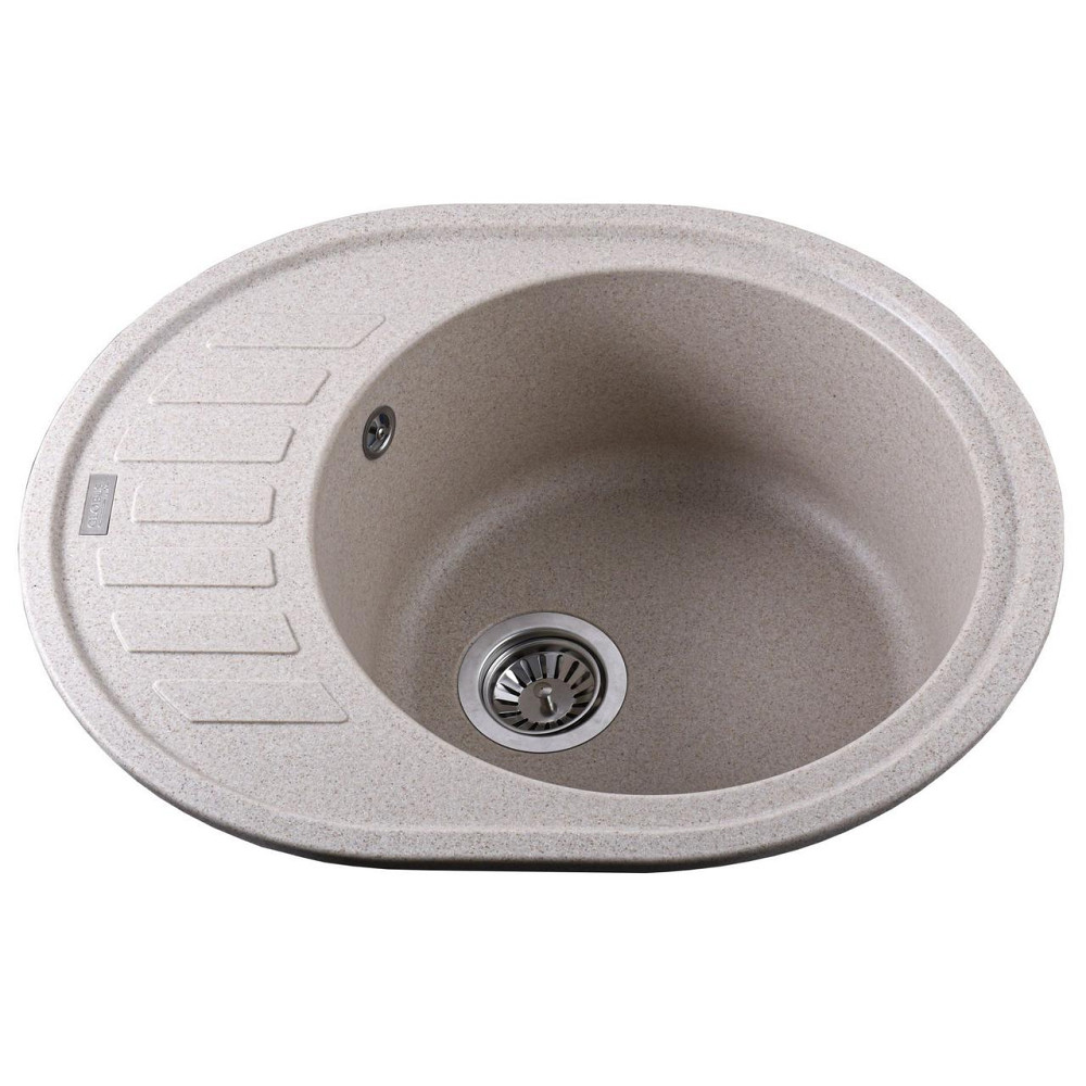 Гранітна мийка Globus Lux ARNO піщаний 620х500 мм-А0004 Київ - фото 1