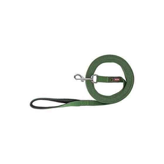 Поводок Trixie Tracking leash для собак хлопчатобумажный M 10 м 20 мм оливковый Киев