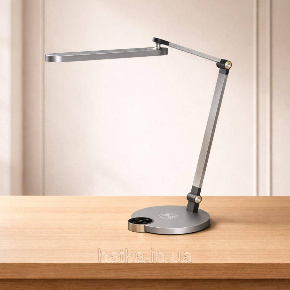 Лампа настільна світлодіодна гнучка Sirius BL-1131-C матовий сірий Київ - фото 3