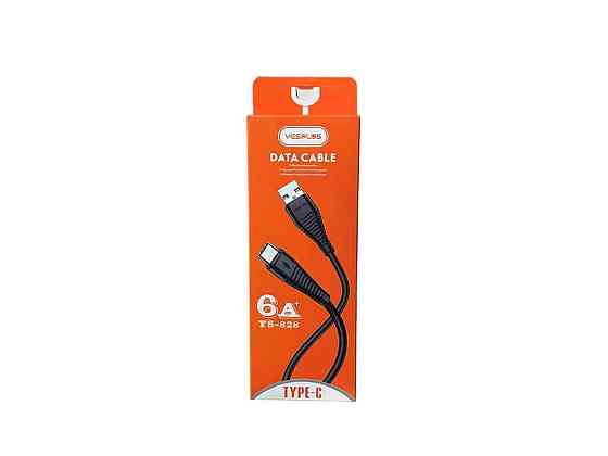 Кабель USB TYPE С 6A 1м чорний -828 ТМ YESPLUS   Solmir Київ
