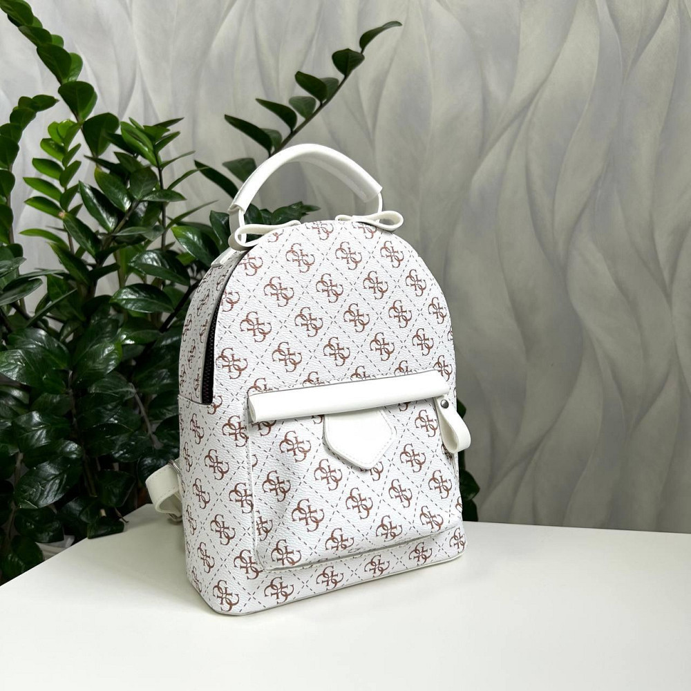 Женский рюкзак классический брендовый. Женский маленький брендовый рюкзак Белый 816 Киев - изображение 1