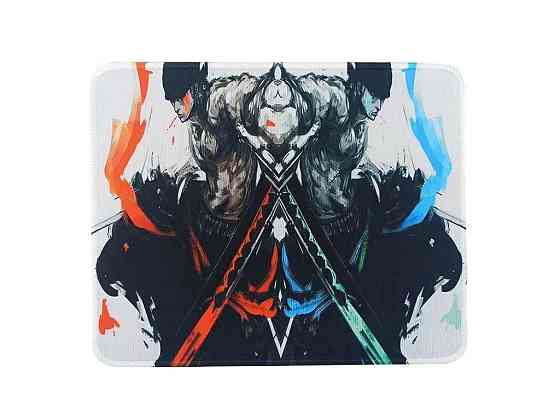 Коврик для мышки 250x210мм аниме One Piece Roonoa Zoro с боковой прошивкой антискользящая основа ТМ GERLAX Киев
