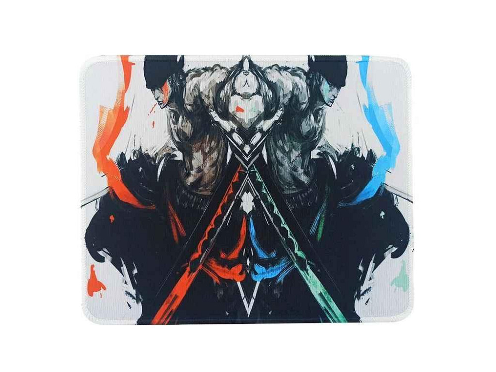 Коврик для мышки 250x210мм аниме One Piece Roonoa Zoro с боковой прошивкой антискользящая основа ТМ GERLAX Киев - изображение 1