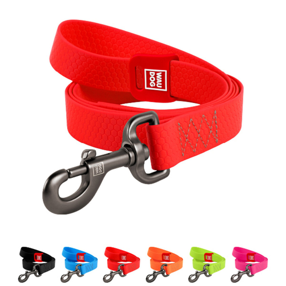 Повідець для собак водостійкий WAUDOG Waterproof, L-XXL, Ш 25 мм, Д 305 см червоний Київ - фото 1