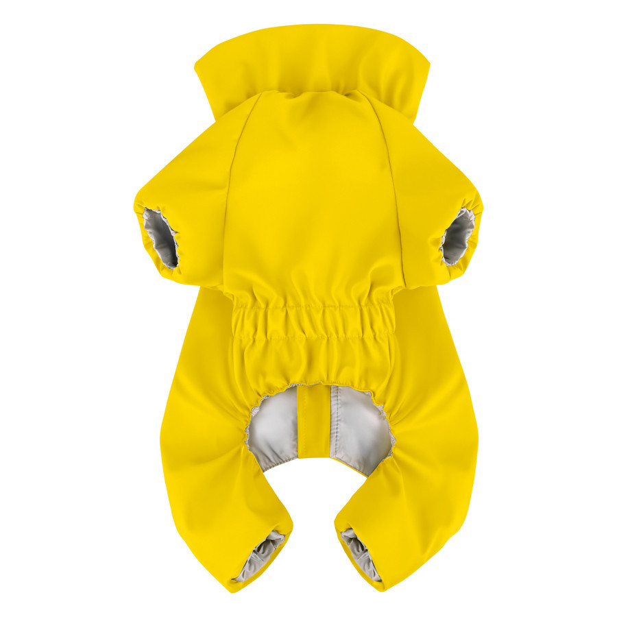 Дощовик для собак WAUDOG Clothes, водонепроникний, S35, В 47-51 см, С 35-39 см, жовтий Київ - фото 3