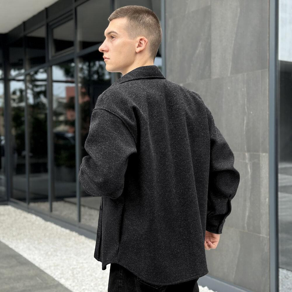 Чоловіча сорочка-пальто чорна Pobedov Mars Київ - фото 5