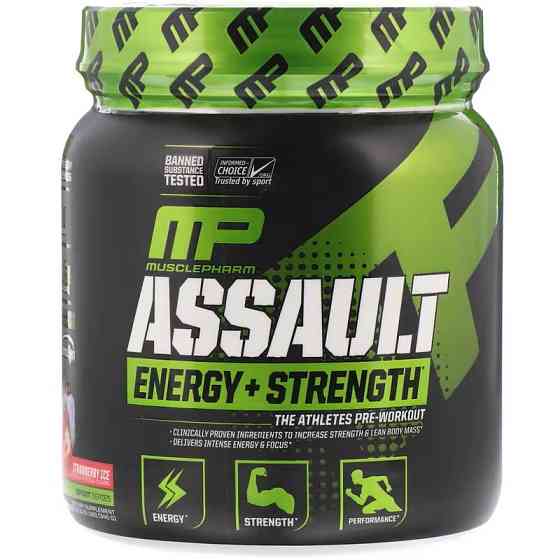 Передтренувальний комплекс Muscle Pharm Assault Sport 345 g NEW (Strawberry ICE) Луцьк
