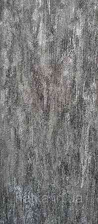 Шпалери вінілові на флізеліні Pera метрові під штукатурку структурні оксамит чорні срібло Київ