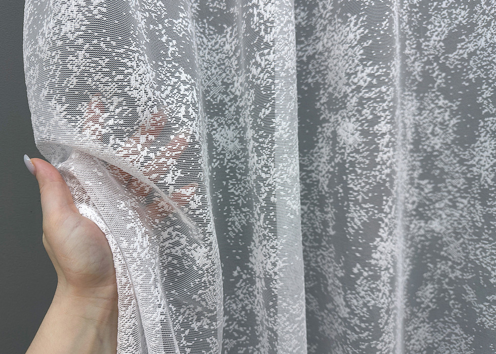 Тюль VR-Textil 1552т Cale Жакард мармур Білий 300х270 см (42-0466) Київ - фото 4