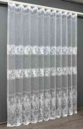 Тюль жакард "Преміум" колір білий 1528т Київ