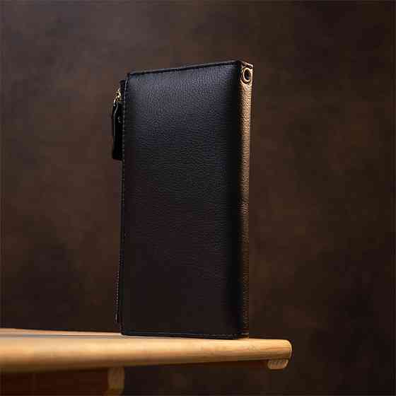 Класичний гаманець-клатч ST Leather 19373 Чорний Київ