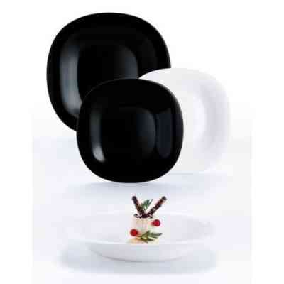 Столовий сервіз Luminarc Carine ЧорнеБіле 18 предметів (N1489) Вінниця