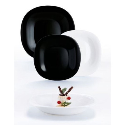 Столовий сервіз Luminarc Carine ЧорнеБіле 18 предметів (N1489) Вінниця - фото 2