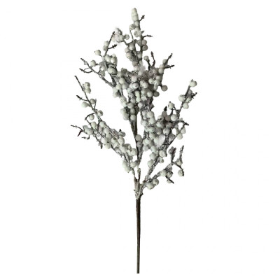 Декоративна гілка YES! Fun Ягоди білі З глітером 70 см (975003) Вінниця - фото 1