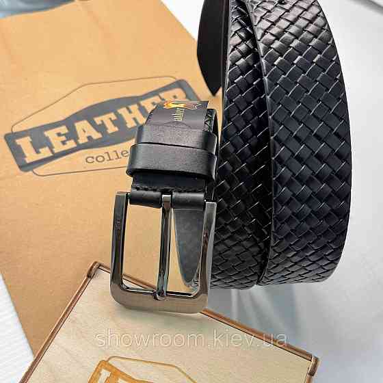 Чоловічий шкіряний ремінь Leather Collection (7810) Київ