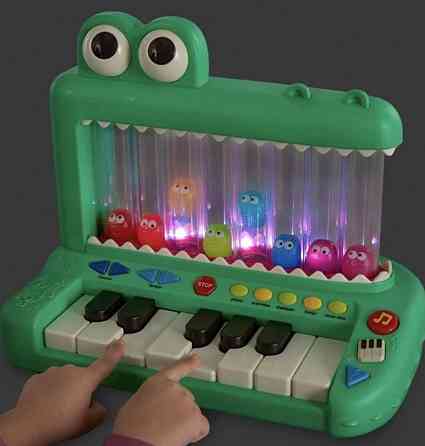 Іграшка-піаніно музична Battat Croco Pop Crocodile Крокофон гіппопофон. Харків