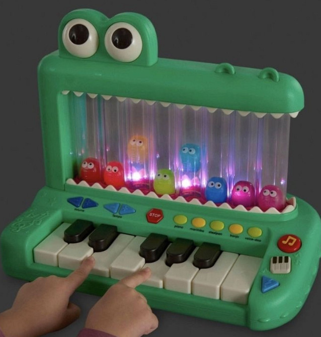 Іграшка-піаніно музична Battat Croco Pop Crocodile Крокофон гіппопофон. Харків - фото 6