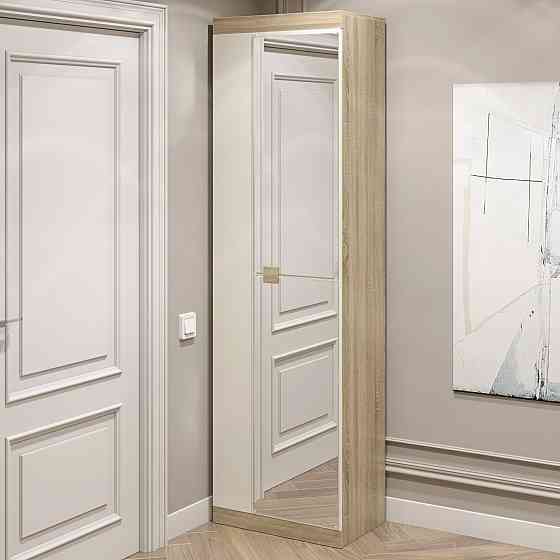 Шафа розпашна Еверест Соната-600 з дзеркалом дуб сонома + білий (DTM-2633) Львів