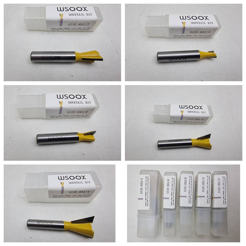 Набір фрез для деревообробки Wsoox 5pcs 8mm 5шт Луцк - изображение 1