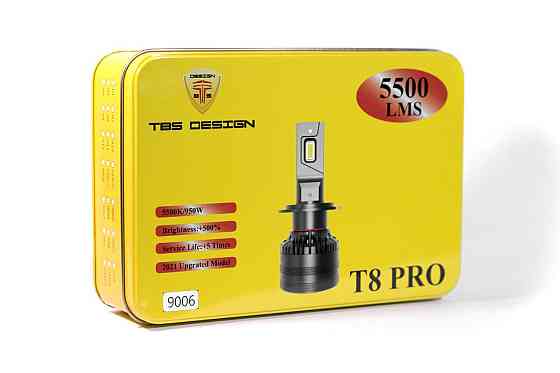 Комплект світлодіодних ламп TBS Design T8 PRO HB4 12-24 V 110 W P22d 11000 lm 6000 K Харків