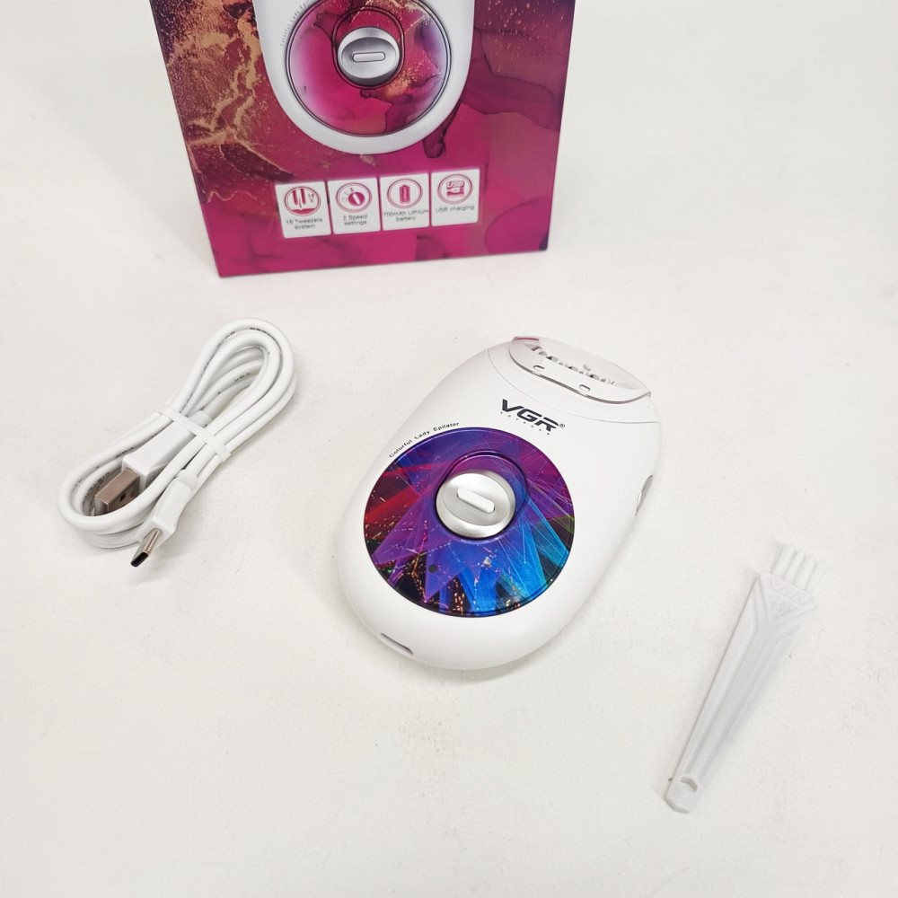 Бритва для депиляции 3 в 1, Аккумуляторный эпилятор с насадками для разных зон, Электробритва депилятор JQ-59 Львов - изображение 2