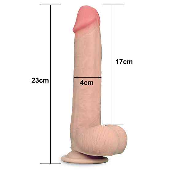 Фаллоимитатор - Sliding-Skin Dual Layer Dong 9