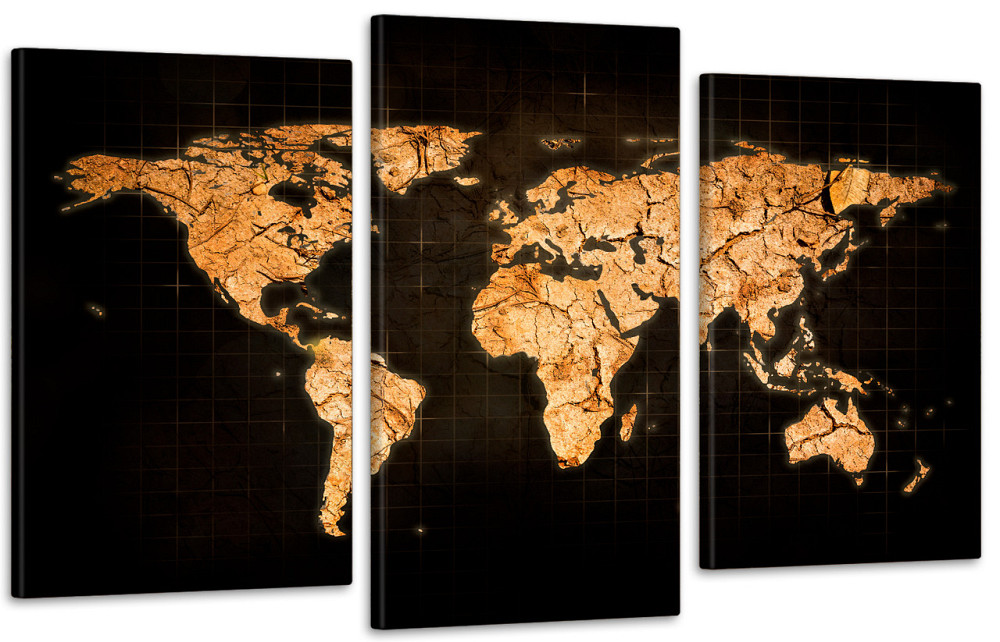 Модульная картина в гостиную / спальню   Мапа світу Art-725_3 100x150 см Киев - изображение 1