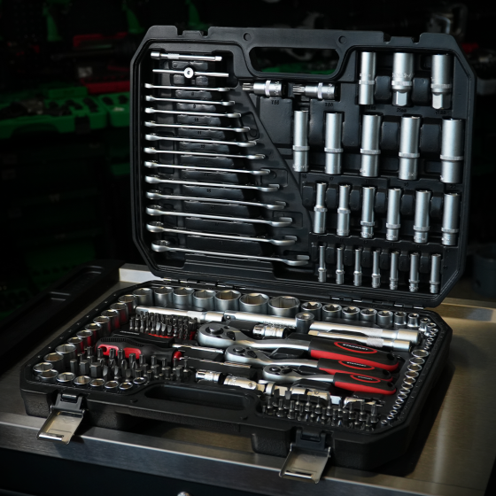 Набір інструменту комбінований 1/4"&3/8"&1/2" 216ед. СТАНДАРТ ST-0216 Одеса