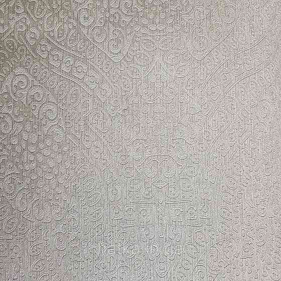 Шпалери метрові вінілові на флізелін Yuanlong Samsara східний стиль вензель білі сріблясті 3д Київ