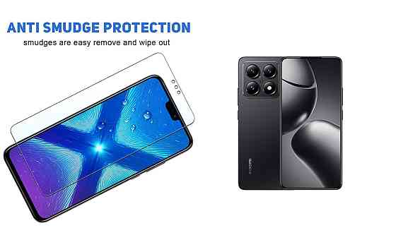 Захисне скло NeoGlass для Xiaomi 14T, Xiaomi 14T Pro – надпрозоре та стійке Київ