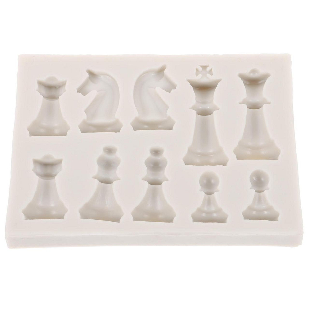 Молд силиконовый Шахматы 75 на 107 мм серый Киев - изображение 5