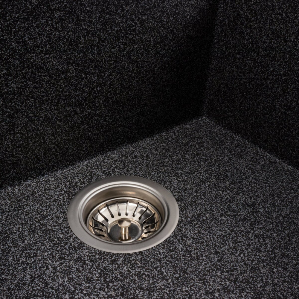 VALESO Гранітна мийка для кухні VALESO ATLAS 9651 матова Графіт Киев - изображение 3