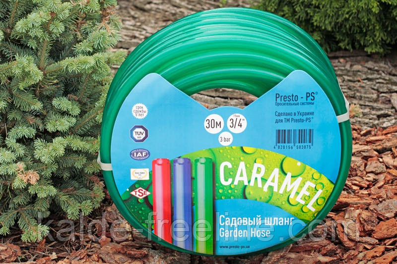 Шланг поливальний Presto-PS силікон садовий Caramel (зелений) діаметр 3/4 дюйма, довжина 50 м (CAR-3/4 50) Харків - фото 3