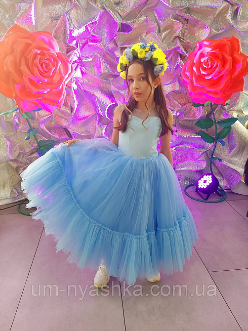 Детское нарядное голубое платье Кривой Рог - изображение 1