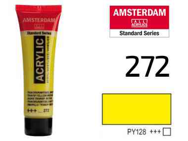 Краска акриловая AMSTERDAM(272) Прозрачный желтый средний 20 мл Royal Talens Киев