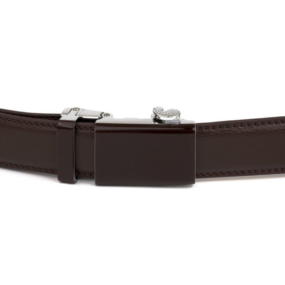 Ремінь чоловічий c прямокутною пряжкою Vintage 20311 Коричневий Київ - фото 2