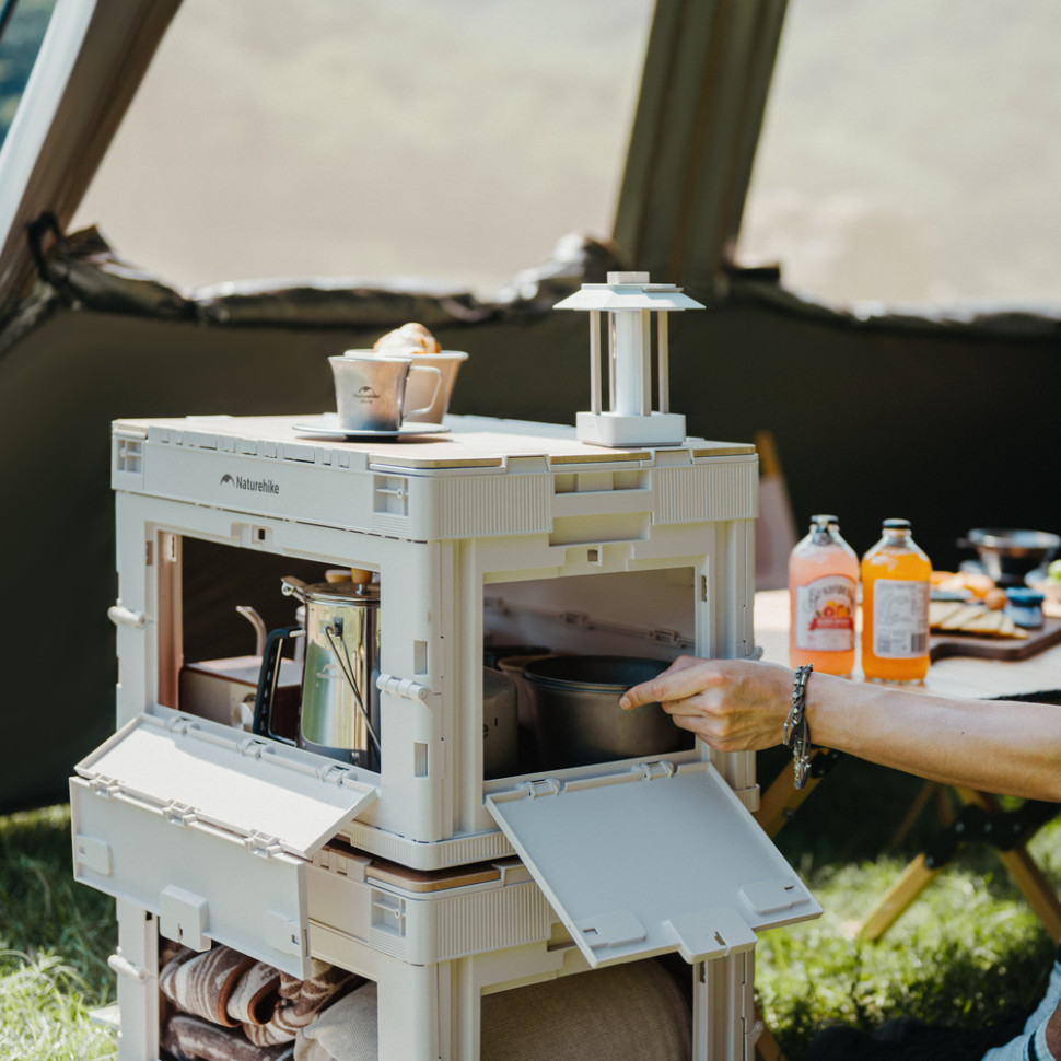 Складной контейнер Naturehike CNK2450XB020, 26 л, бежево-серый Ровно - изображение 8