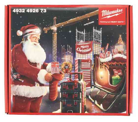 Подарунковий набір інструментів CHRISTMAS PROMO 2023 MILWAUKEE (викрутка, набір біті тримачів з карабіном, Одеса