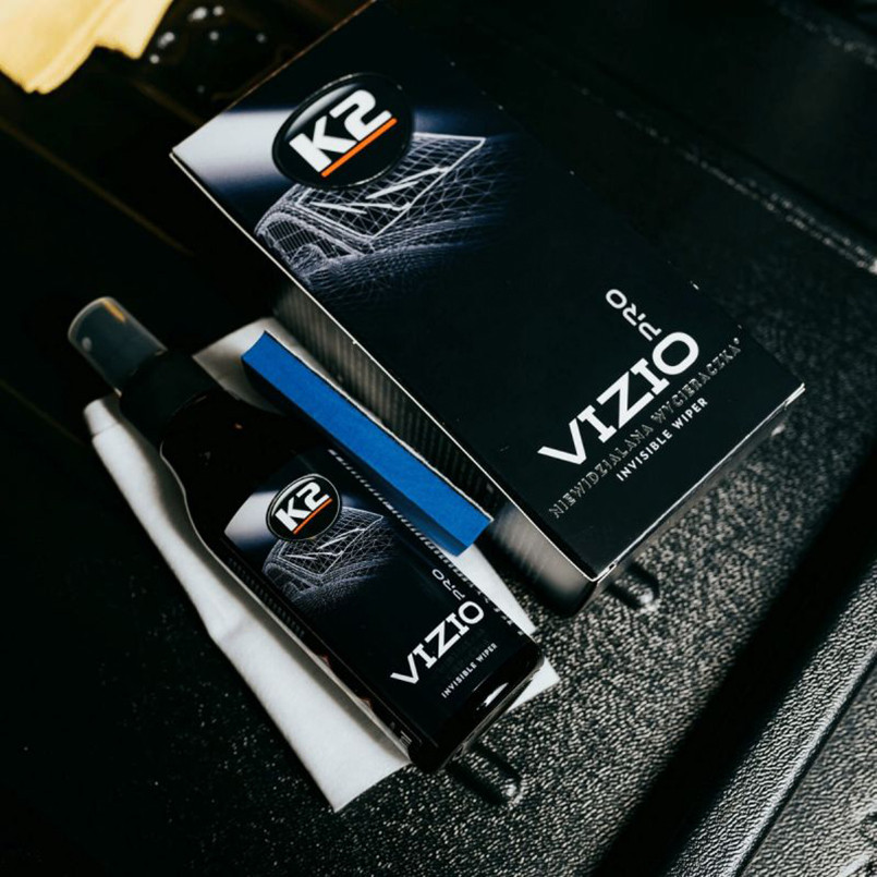 Засіб для скла антидощ з аплікатором та мікрофіброю професійний K2 Vizio Pro 150мл Львів - фото 4