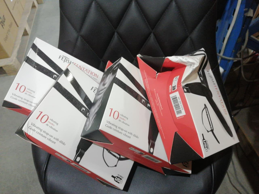 Страпон з вібрацією Fetish Tentation Vibrating Strap-On with Dildo Black (м'яте паковання!!!) Sex Aura Київ - фото 2