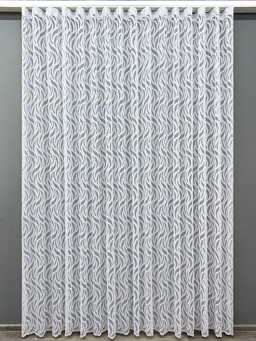 Тюль жакард колір білий 1976т Київ - фото 8