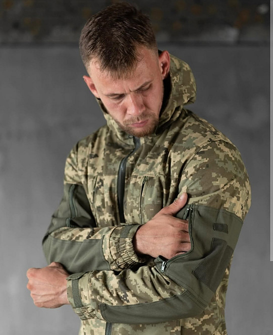 Гірка зимова піксель на флісі чоловічі штани куртка Одеса - фото 18