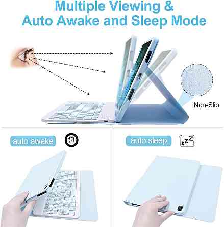 Чехол‑клавиатура для iPad 10.2″ (7/8/9 Gen, Air 3, Pro 10.5) Bluetooth беспроводная с держателем для Apple Киев