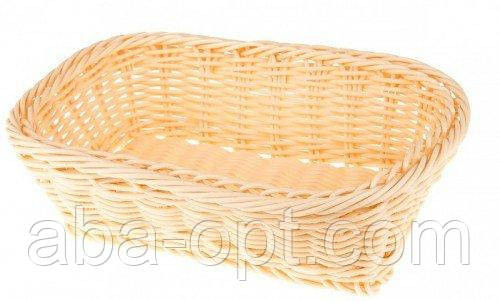 Корзина плетеная прямоугольная  25 х 20 см (шт).Aba-Opt Одесса - изображение 1
