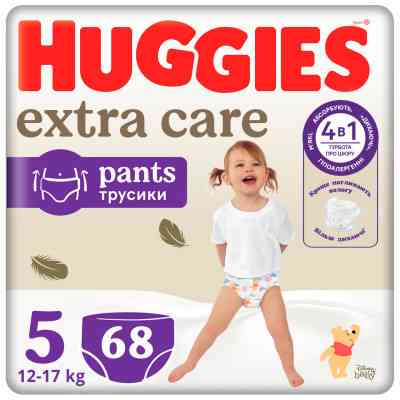 Підгузки Huggies Extra Care Розмір 5 (12-17кг) Pants Box 68 шт (5029053582412) Вінниця