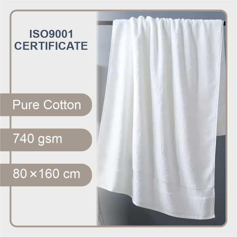 Рушник XL Lovely Svi (80 на160 см) - бавовна /махра - 600 GSM- Білий (320124) Київ - фото 4